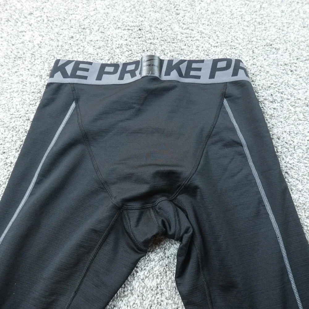 Nike Pro Leggings Mens  L Black Hyperwarm Compression Athletic Workout Gym Pants